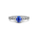 Blue Sapphire Sterling Silver Ring R29