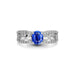 Blue Sapphire Sterling Silver Ring R34
