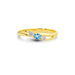 Blue Topaz Gold Ring R1