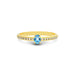 Blue Topaz Gold Ring R4