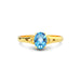 Blue Topaz Gold Ring R6