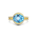 Blue Topaz Gold Ring R11