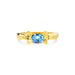 Blue Topaz Gold Ring R12