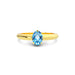 Blue Topaz Gold Ring R13