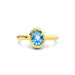 Blue Topaz Gold Ring R14