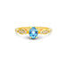 Blue Topaz Gold Ring R15