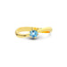 Blue Topaz Gold Ring R17
