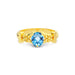 Blue Topaz Gold Ring R18