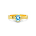 Blue Topaz Gold Ring R23