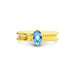 Blue Topaz Gold Ring R24