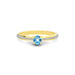 Blue Topaz Gold Ring R25