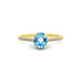 Blue Topaz Gold Ring R28