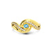 Blue Topaz Gold Ring R32