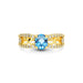 Blue Topaz Gold Ring R34