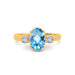 Blue Topaz Gold Ring R51