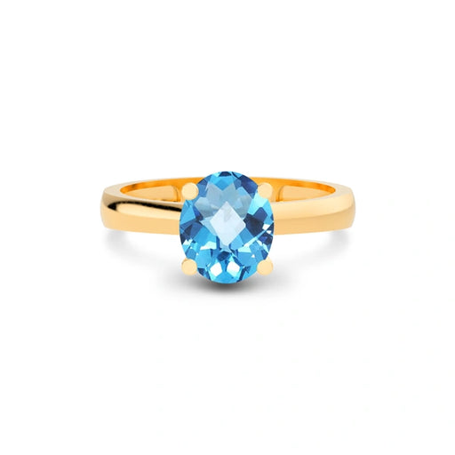 Blue Topaz Panchdhatu Ring R7