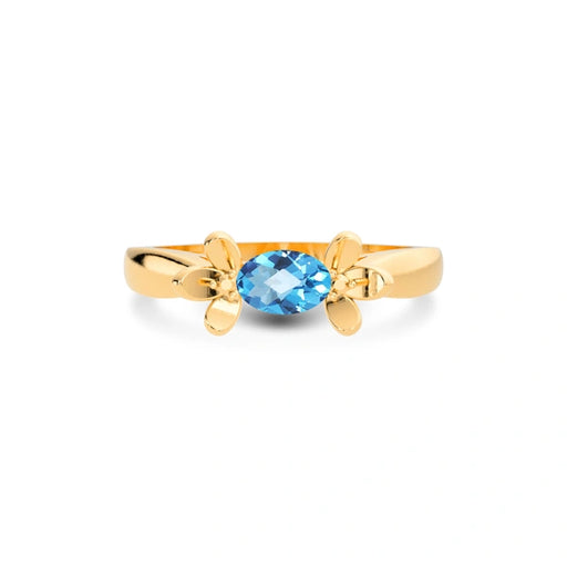 Blue Topaz Panchdhatu Ring R12