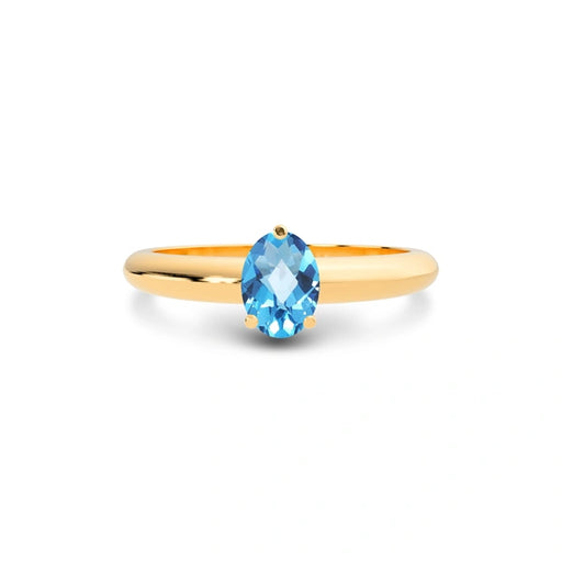 Blue Topaz Panchdhatu Ring R13