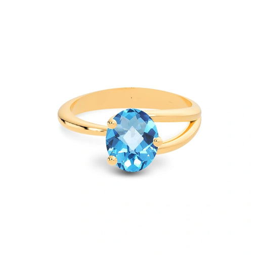 Blue Topaz Panchdhatu Ring R19