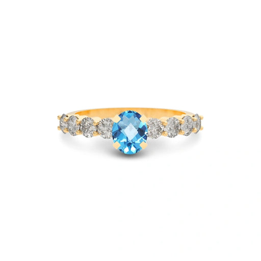 Blue Topaz Panchdhatu Ring R29