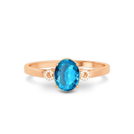 Blue Topaz Panchdhatu Ring R38
