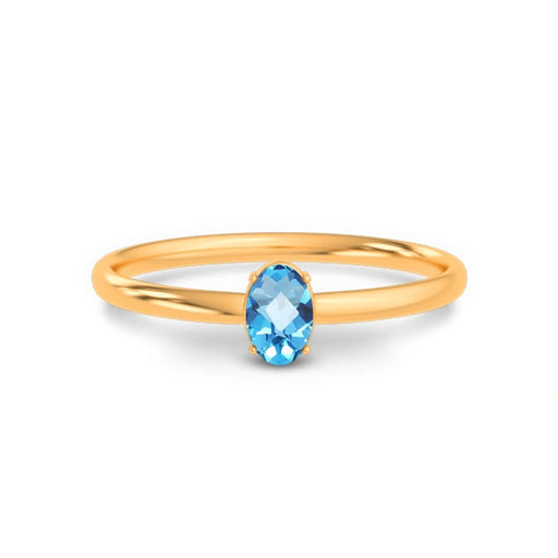 Blue Topaz Panchdhatu Ring R39