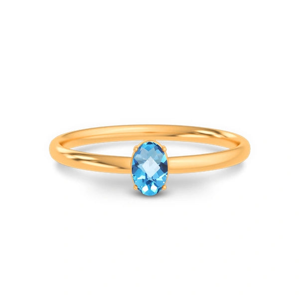 Blue Topaz Panchdhatu Ring R39