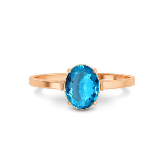 Blue Topaz Panchdhatu Ring R41