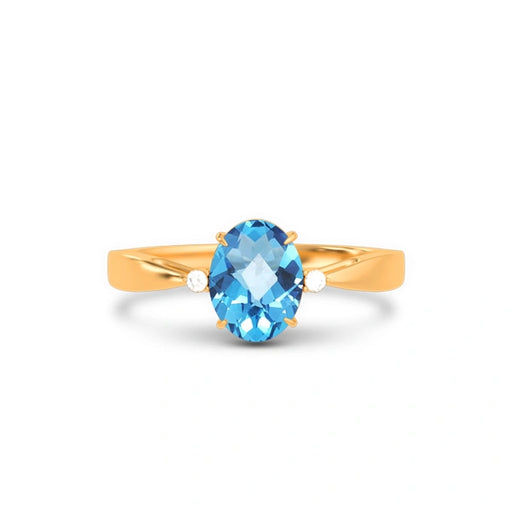 Blue Topaz Panchdhatu Ring R42