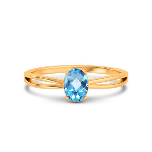 Blue Topaz Panchdhatu Ring R43