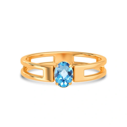 Blue Topaz Panchdhatu Ring R45