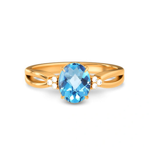 Blue Topaz Panchdhatu Ring R46