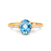 Blue Topaz Panchdhatu Ring R50