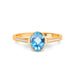 Blue Topaz Panchdhatu Ring R53