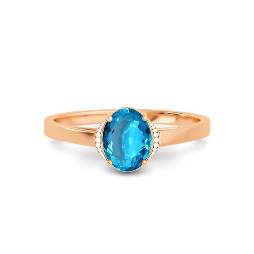 Blue Topaz Panchdhatu Ring R54