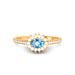 Blue Topaz Panchdhatu Ring R55