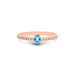 Blue Topaz Rose Gold Ring R4