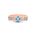 Blue Topaz Rose Gold Ring R10