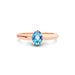 Blue Topaz Rose Gold Ring R13