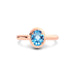 Blue Topaz Rose Gold Ring R14