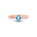 Blue Topaz Rose Gold Ring R15