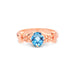 Blue Topaz Rose Gold Ring R18