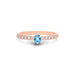 Blue Topaz Rose Gold Ring R20