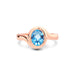 Blue Topaz Rose Gold Ring R22