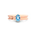 Blue Topaz Rose Gold Ring R24