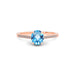 Blue Topaz Rose Gold Ring R28