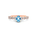 Blue Topaz Rose Gold Ring R29