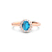 Blue Topaz Rose Gold Ring R35