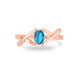 Blue Topaz Rose Gold Ring R36