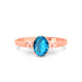 Blue Topaz Rose Gold Ring R38